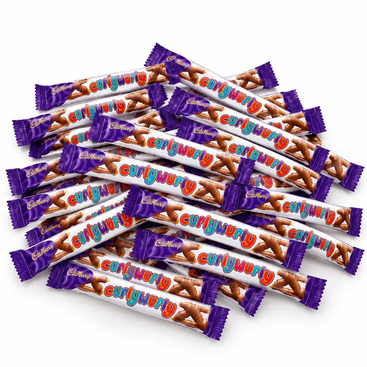 Cadbury Curly Wurly Chocolate Bars 24 x 21.5g