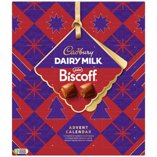 Cadbury Dairy Milk & Biscoff Advent Calendar 236g