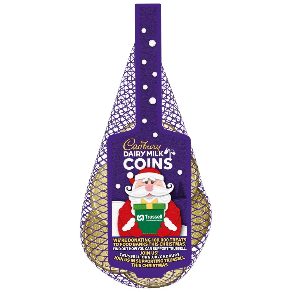 Individually wrapped Cadbury Dairy Milk chocolate coins 24-pack