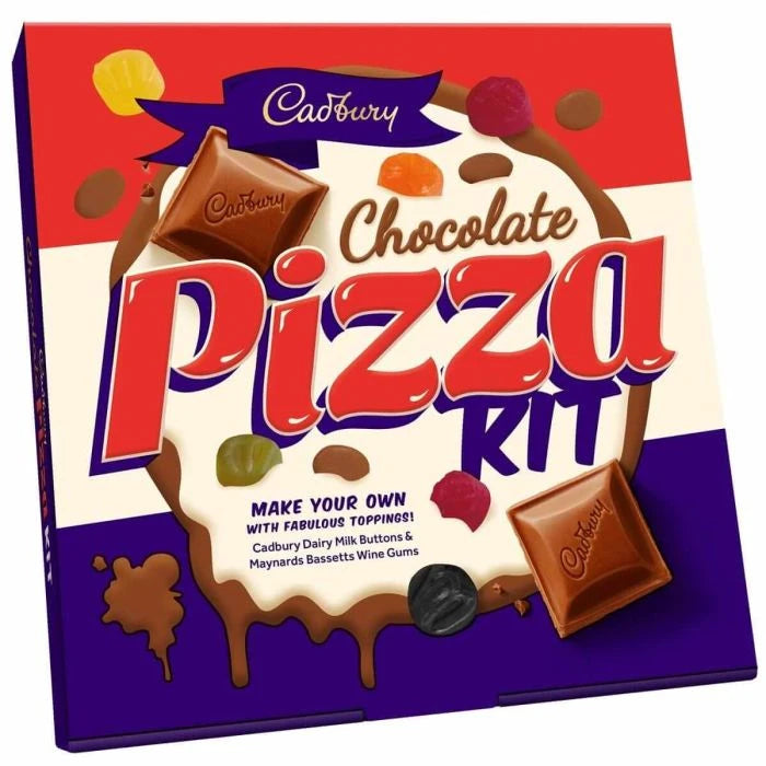 Cadbury Dairy Milk chocolate pizza build kit with sweets