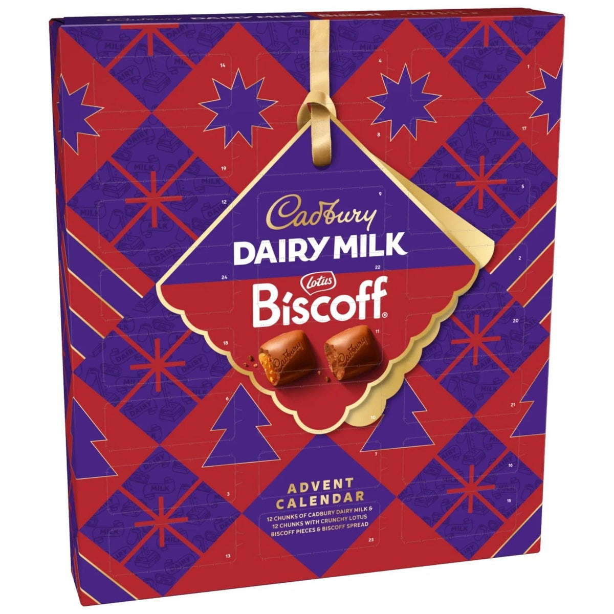Lotus Biscoff and Cadbury milk chocolate advent calendar