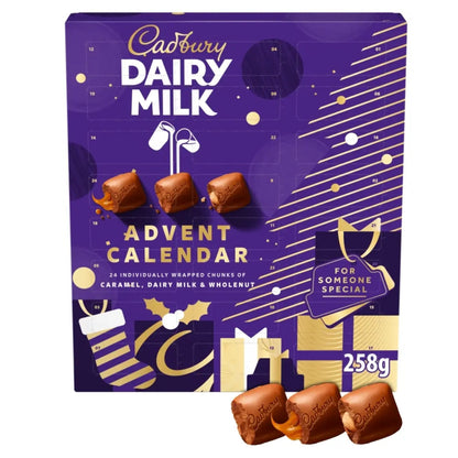 Cadbury Christmas Advent Calendar with chocolate chunks