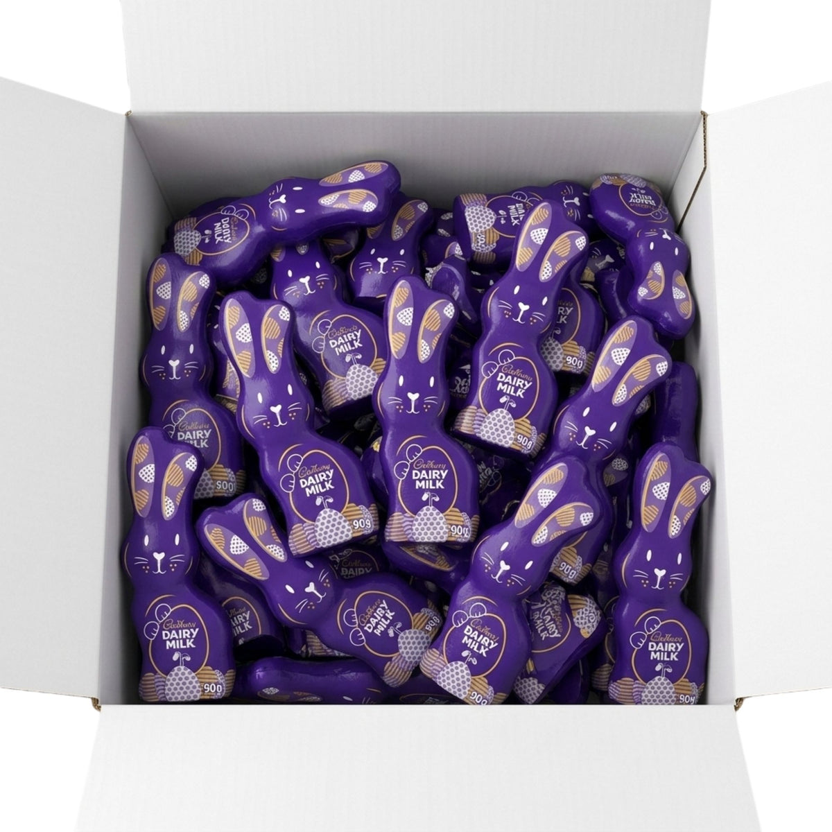 Hollow Cadbury Dairy Milk chocolate bunny for Easter