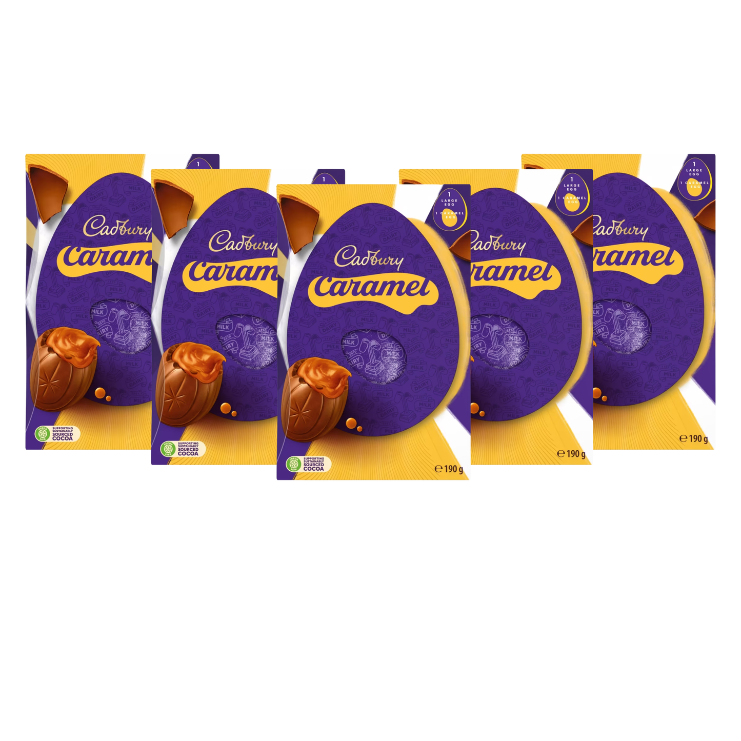 Gooey Cadbury Caramel centre inside milk chocolate egg