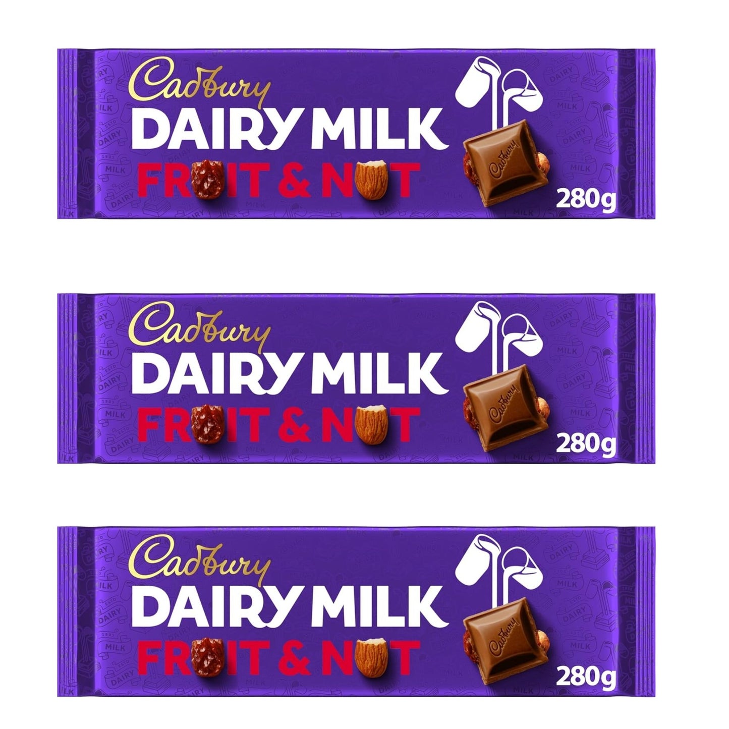 Cadbury Dairy Milk Fruit and Nut Chocolate Bar 280g