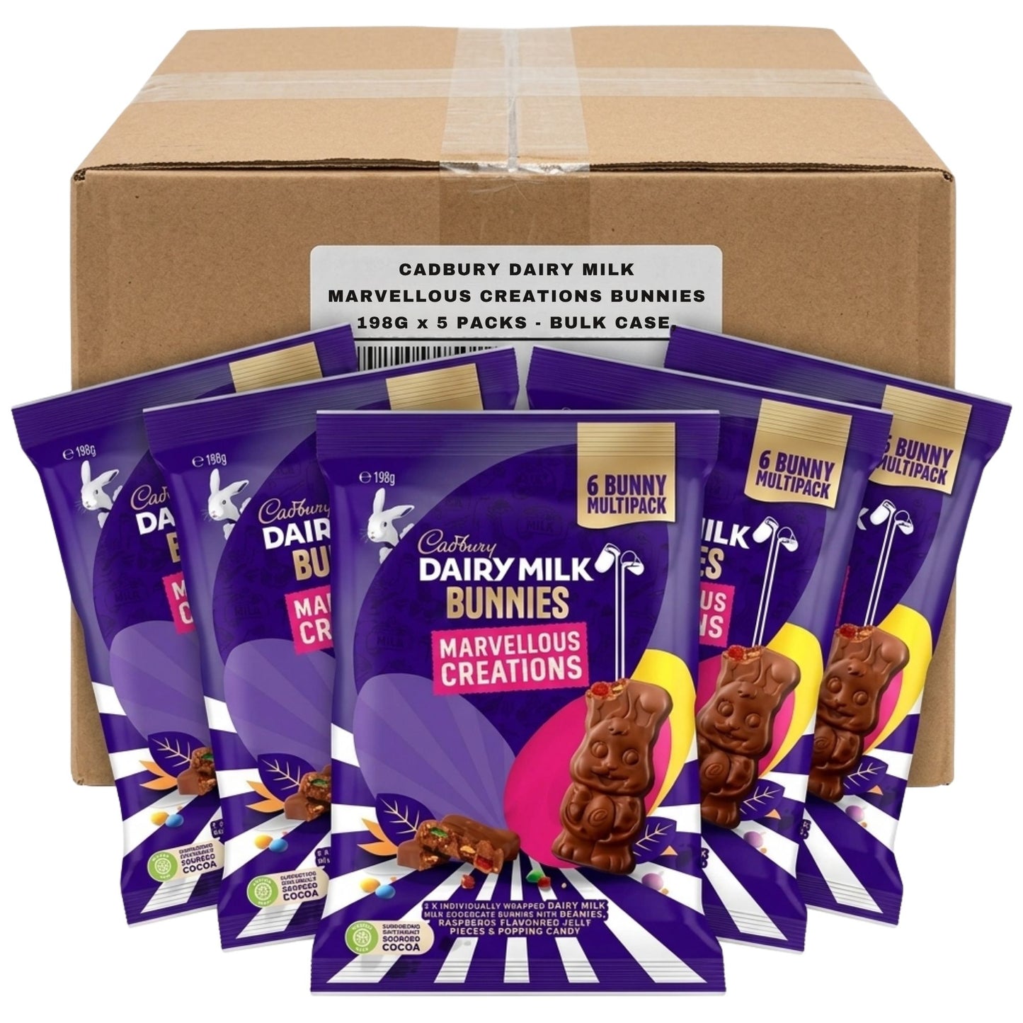 Cadbury Dairy Milk Marvellous Creations Bunnies 198g pack