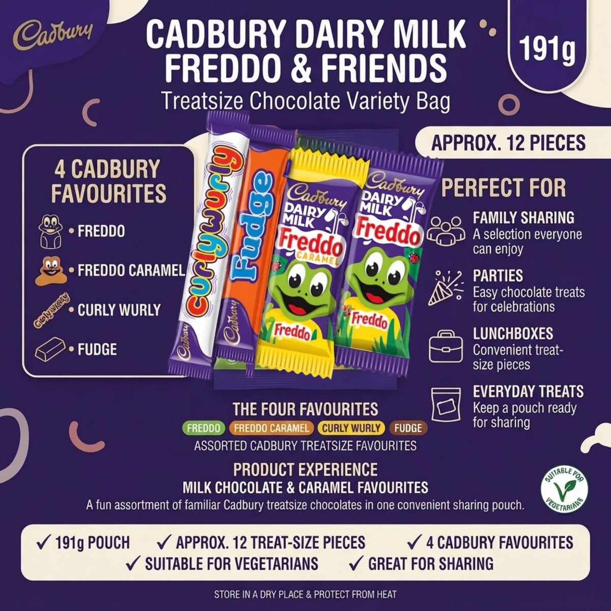 Cadbury Freddo & Friends treatsize variety bag