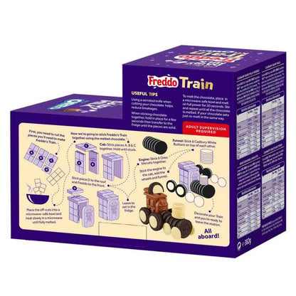 Cadbury Freddo bar with Oreo biscuits and white chocolate buttons