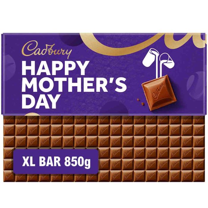 Giant Cadbury Dairy Milk bar with Happy Mothers Day sleeve
