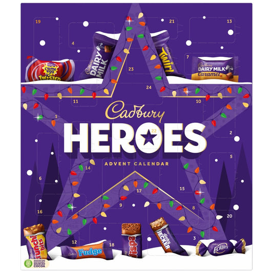 Cadbury Heroes Chocolate Advent Calendar 230g Christmas gift