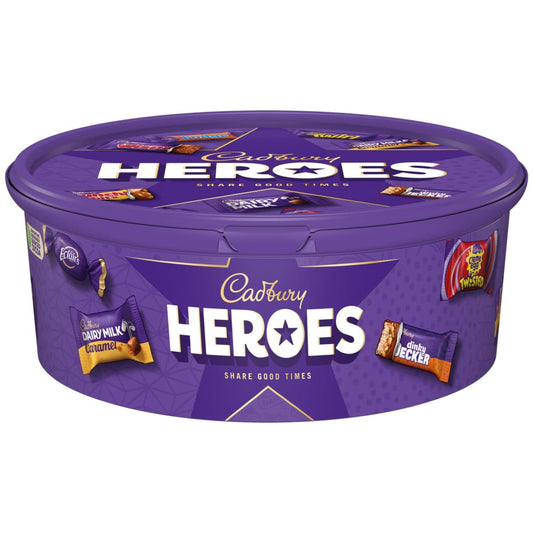 Cadbury Heroes sharing tub for Christmas and family gatherings