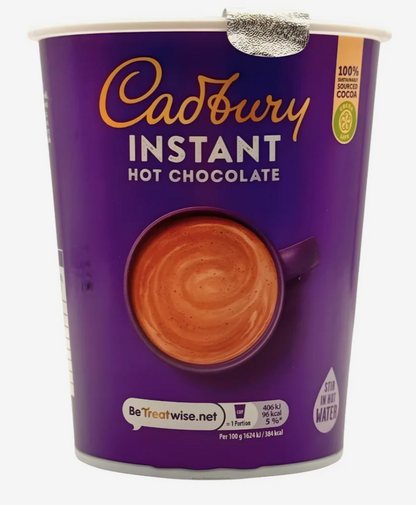 Cadbury Hot Chocolate foil-sealed cups 12oz case of 150, Nescafe & Go ready
