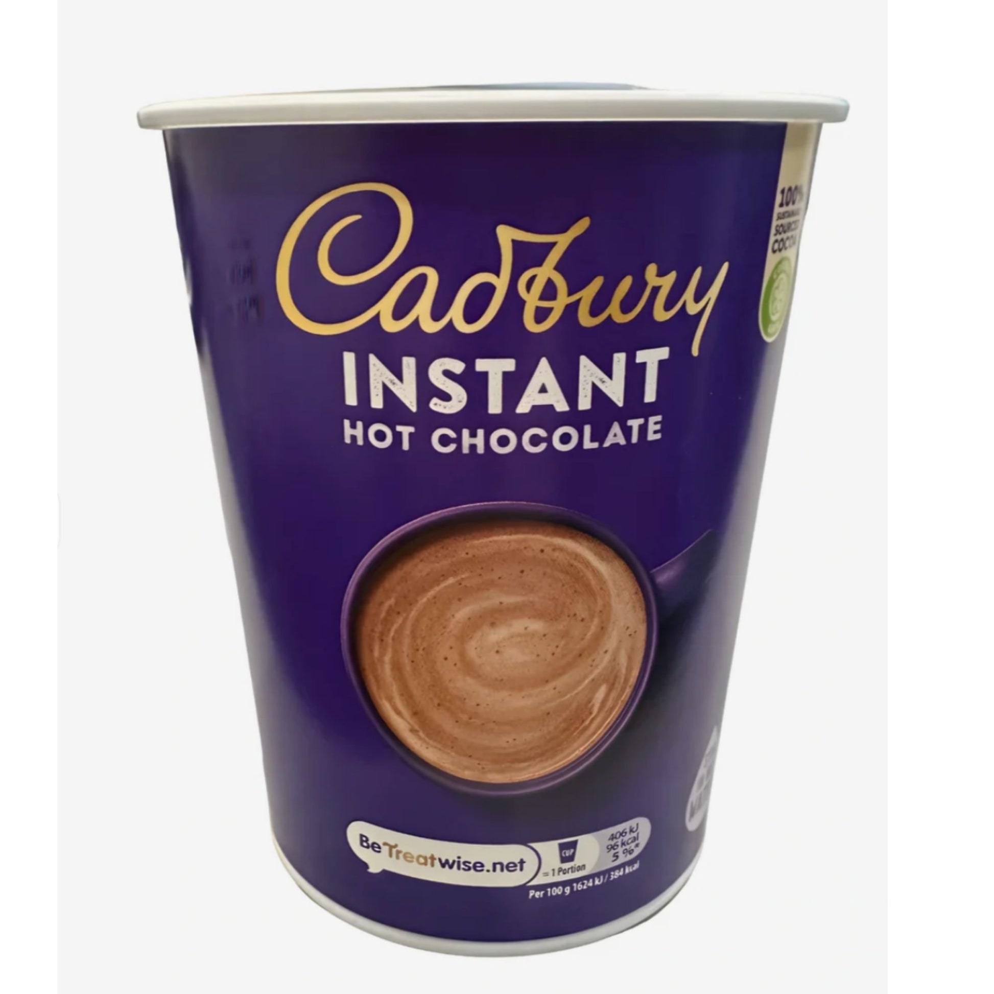 Cadbury Hot Chocolate 12oz foil sealed cups, pack of 10, Nescafe & Go compatible