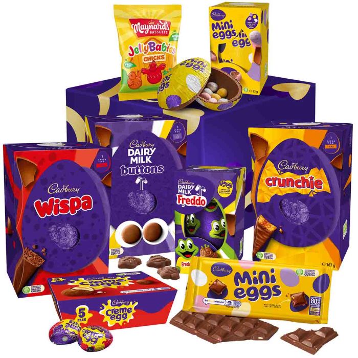 Luxury Cadbury-branded Easter chocolate gift hamper