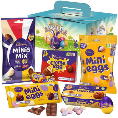 Includes Mini Eggs, Mixed Chocolate Eggs, Creme Eggs, Caramel Eggs