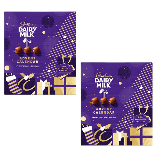 Cadbury Dairy Milk Mixed Chunk Advent Calendar 258g 2 pack