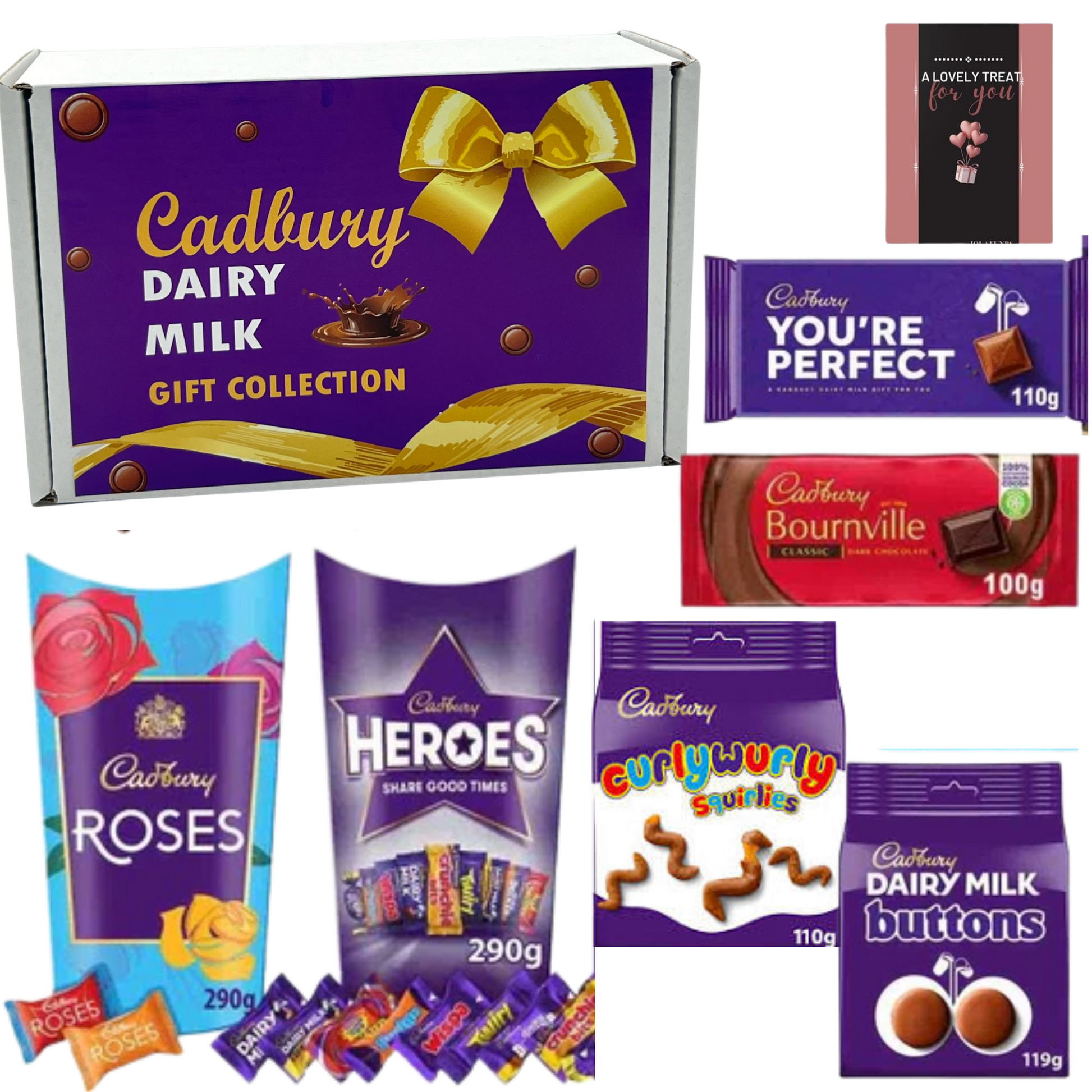 Cadbury gift set with star message and sweet rewards