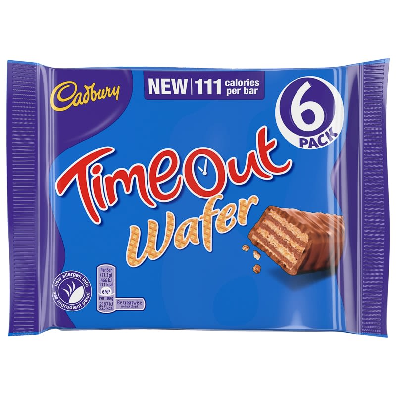 Cadbury Time Out Chocolate Bars 6 pack