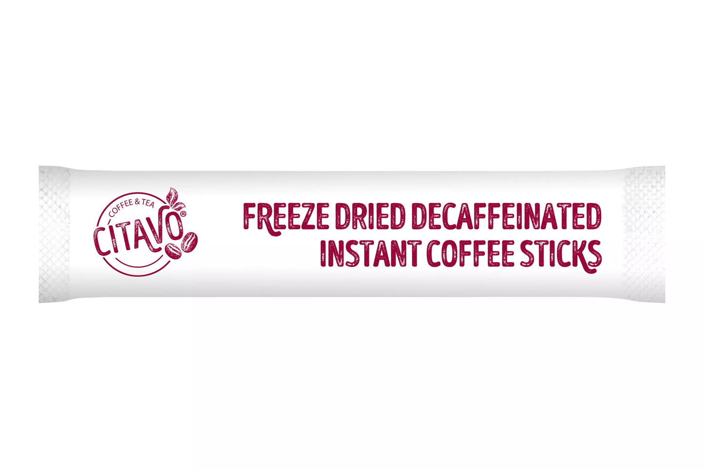 Caffeine free freeze dried coffee stick format