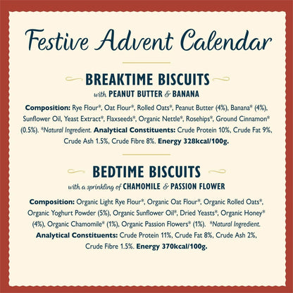 Calming chamomile and passion flower bedtime dog biscuits