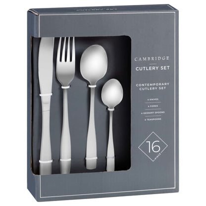 Cambridge Stainless Steel Cutlery Set 16pc