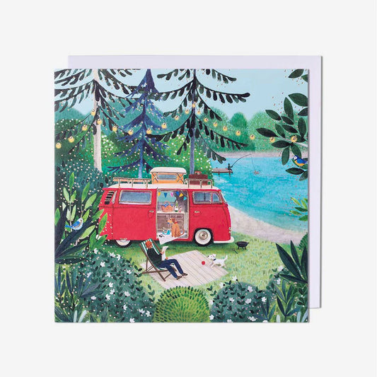 Scenic camper van greeting card perfect for those searching greeting cards near me