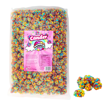 Cander Rainbow Rocks fruit gummies 2.5kg bulk bag
