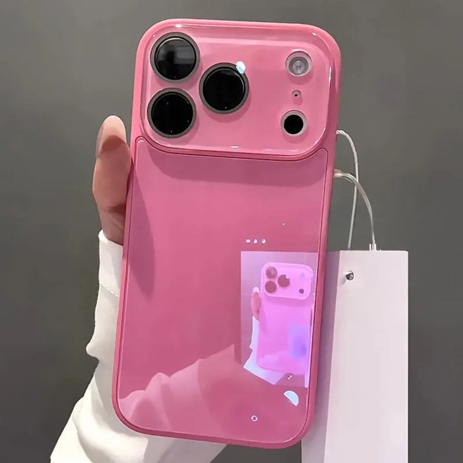 Candy colour tempered glass iPhone case camera protection guard