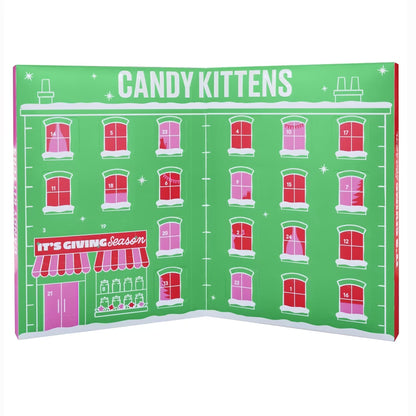 264g Candy Kittens Advent Calendar with assorted vegan fruity flavours