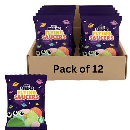 Candy Realms Flying Saucers 36g sherbet-filled wafer discs