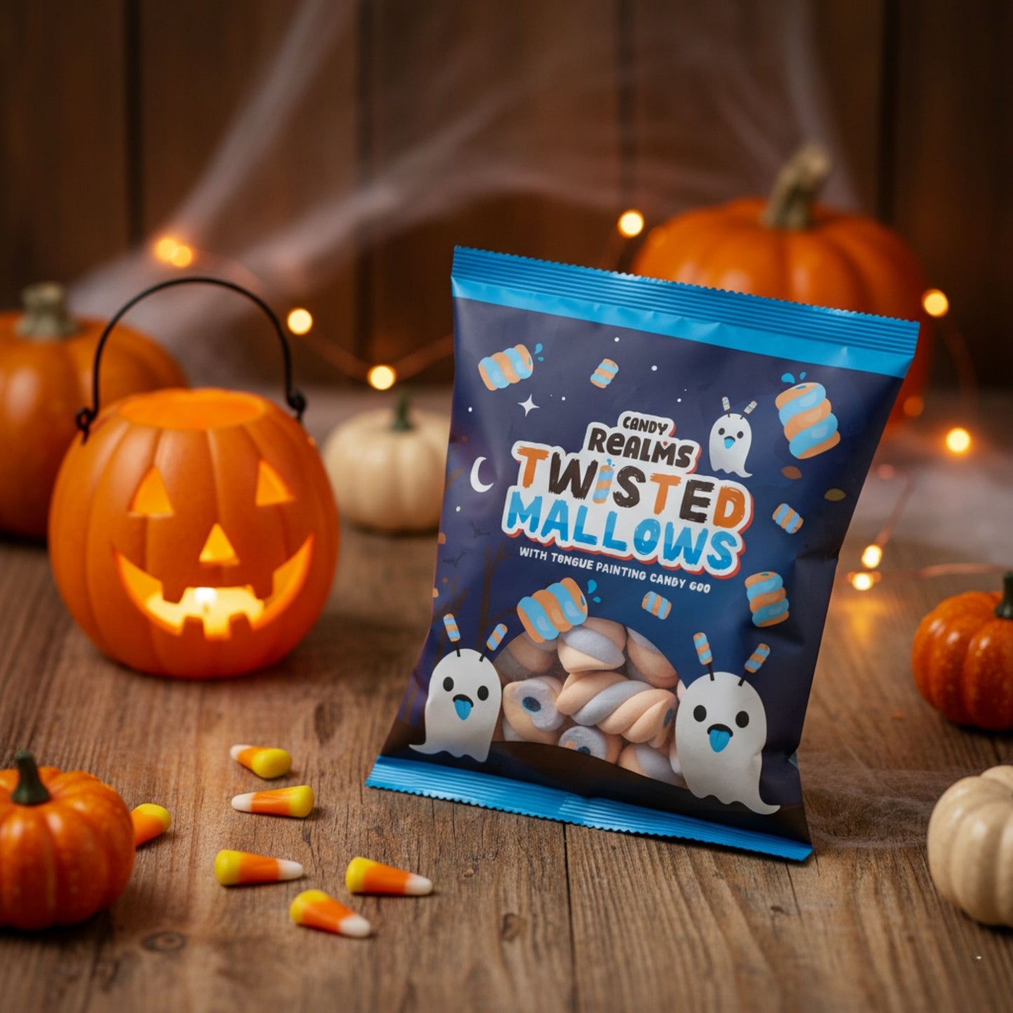 Realms Twisted Mallows with gooey centre, perfect for Halloween