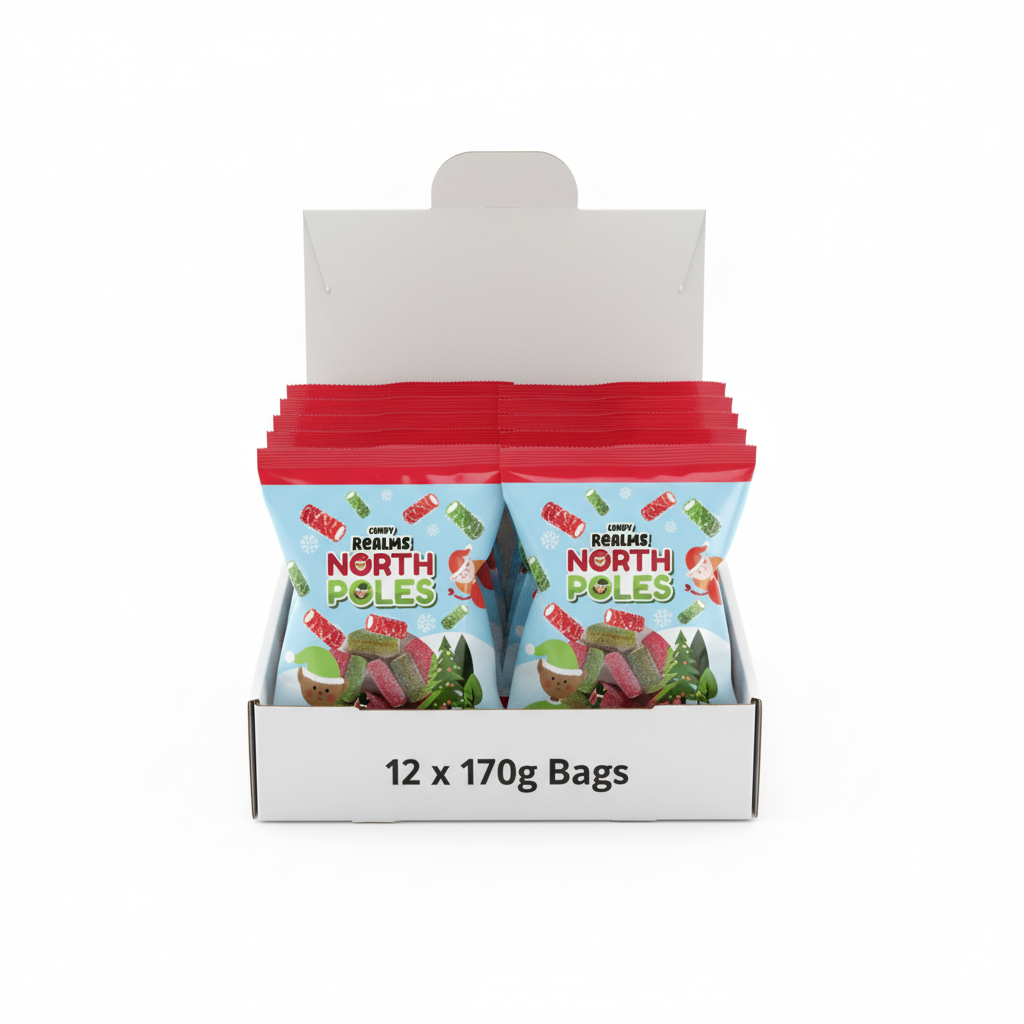 Candy Realms North Poles sugar coated fruit sweets bag 170g
