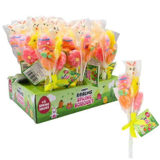 Candy Realms Spring Bouquet 50g fruit lollipops