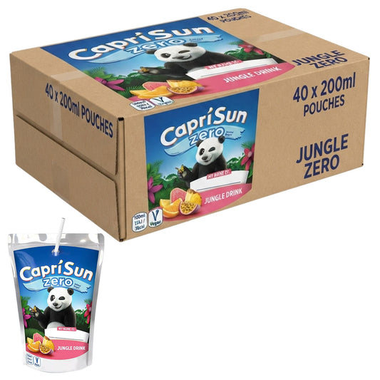 Capri Sun Jungle Zero Juice Drinks 40 x 200ml