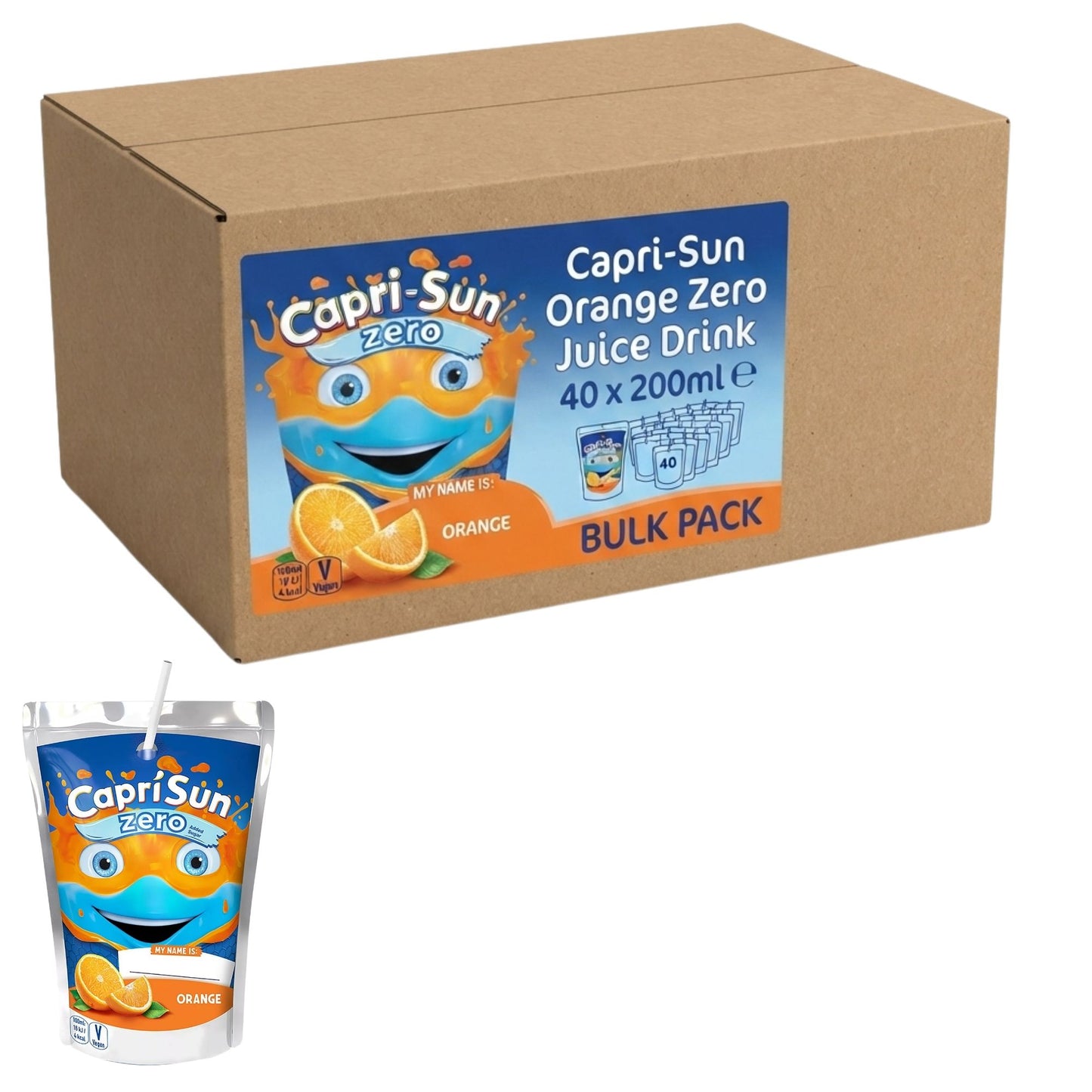 Capri-Sun Orange Zero Juice Drink 40 x 200ml