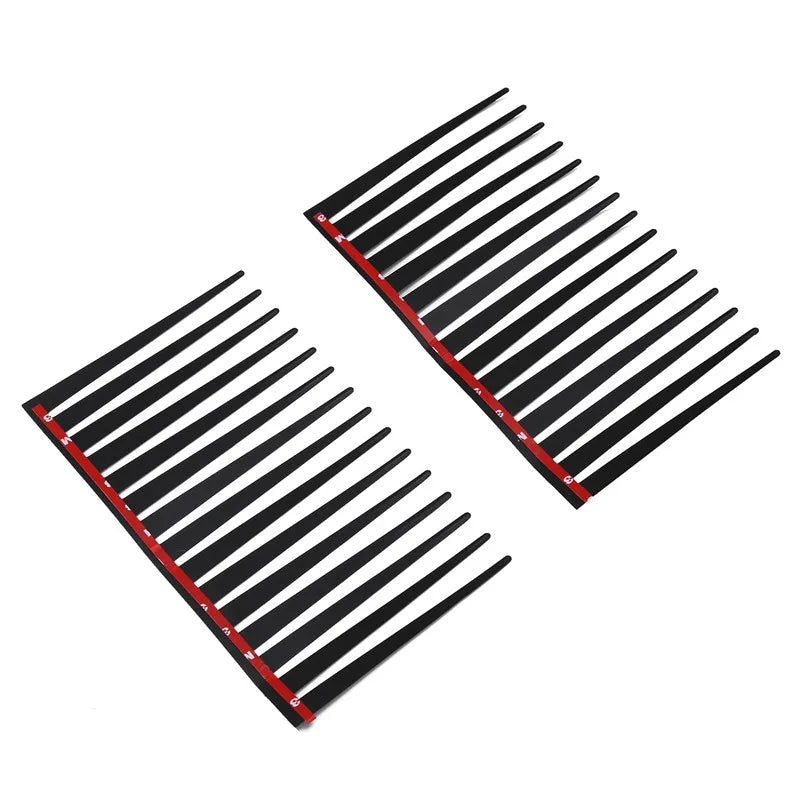 Playful black eyelash vehicle decoration