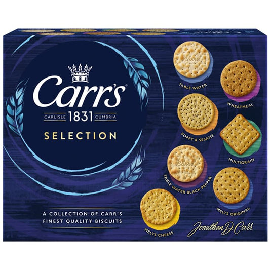 Luxury Carr's Biscuit Selection 200g, ideal for Christmas celebrations