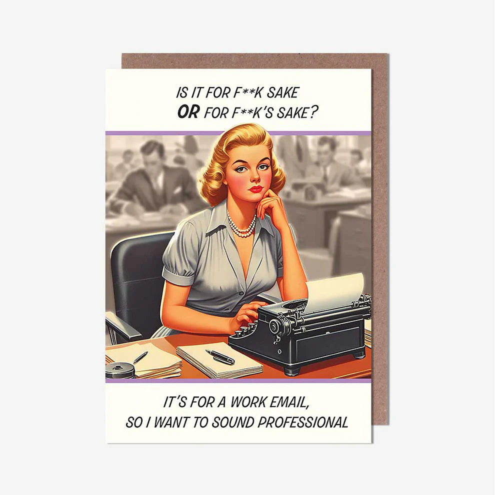 Cartoon birthday card styled like a professional work email. A fun greeting card perfect for birthday card greeting cards and greeting cards near me.