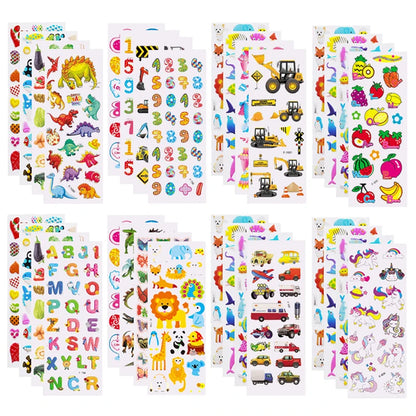 Cartoon stickers for kids craft scrapbooking decoration pack