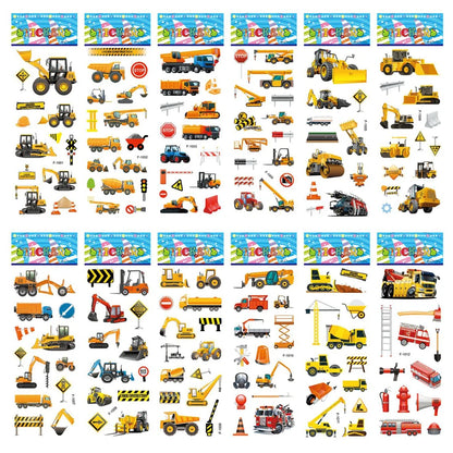 Colorful cartoon craft stickers for DIY activities