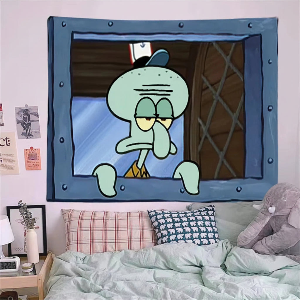 Animated character wall hanging for bedroom decor