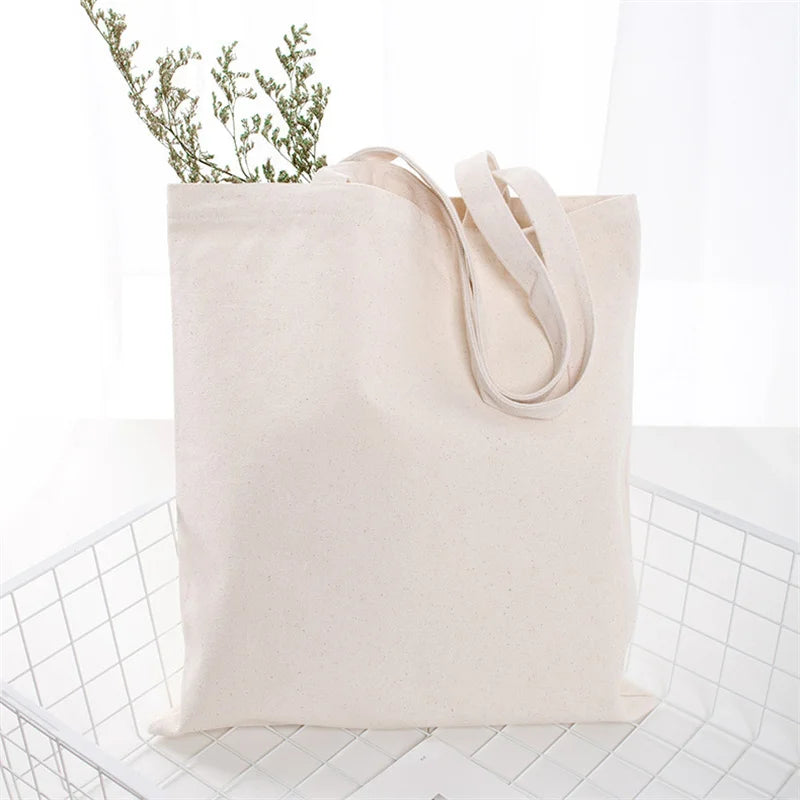 Canvas tote for books and groceries