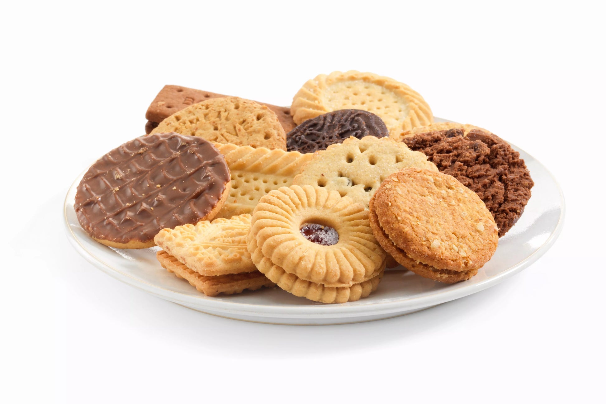 Bulk catering biscuit selection with mixed varieties