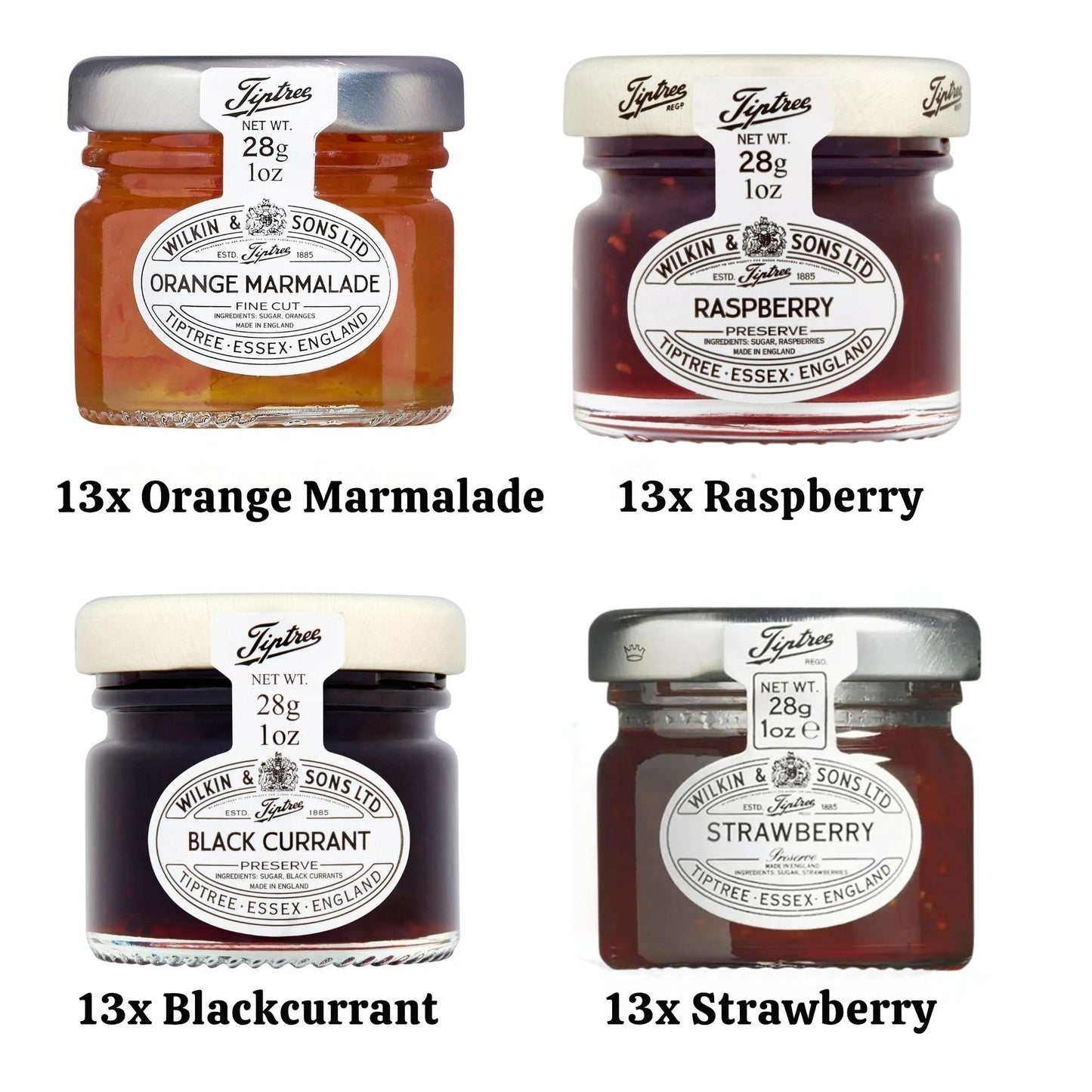 Mini Tiptree jam and marmalade selection