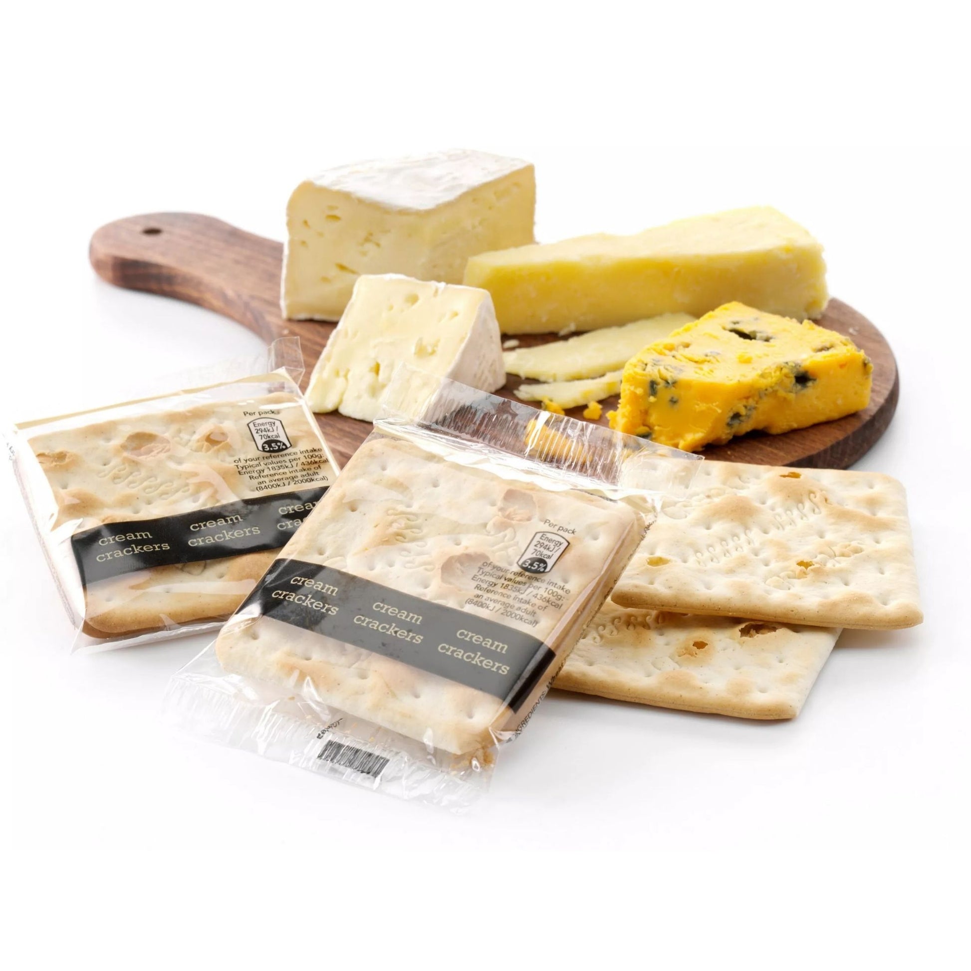 Individually wrapped savoury cracker mini packs