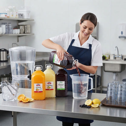 Concentrated catering fruit drinks