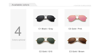 KINGSEVEN pilot sunglasses lens detail TAC polarized UV400