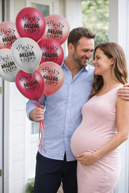 Mothers Day party balloon in soft pink shade