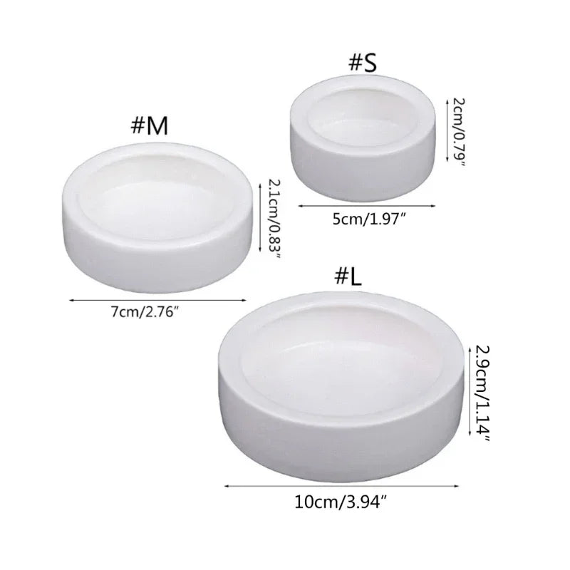 Durable reptile water bowl for terrarium habitats