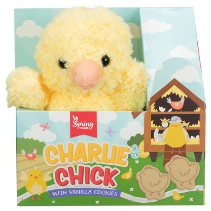 Charlie Chick plush with vanilla biscuits included
